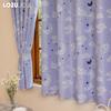 1 шт. LOZUJOJU 70-80% затемнение узор ночное небо печатная короткая штора для спальни гостиная домашний декор