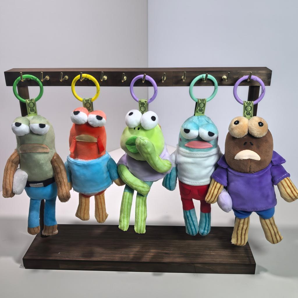 Ugly Cute Dumb Fish Plush Toy Creative Blind Box Backpack Pendant Lovely Sea Creature Ornament