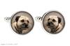 Border Terrier - cufflinks and tie with your photo, a suit decoration, men's jewelry from the Art-Dog brand.