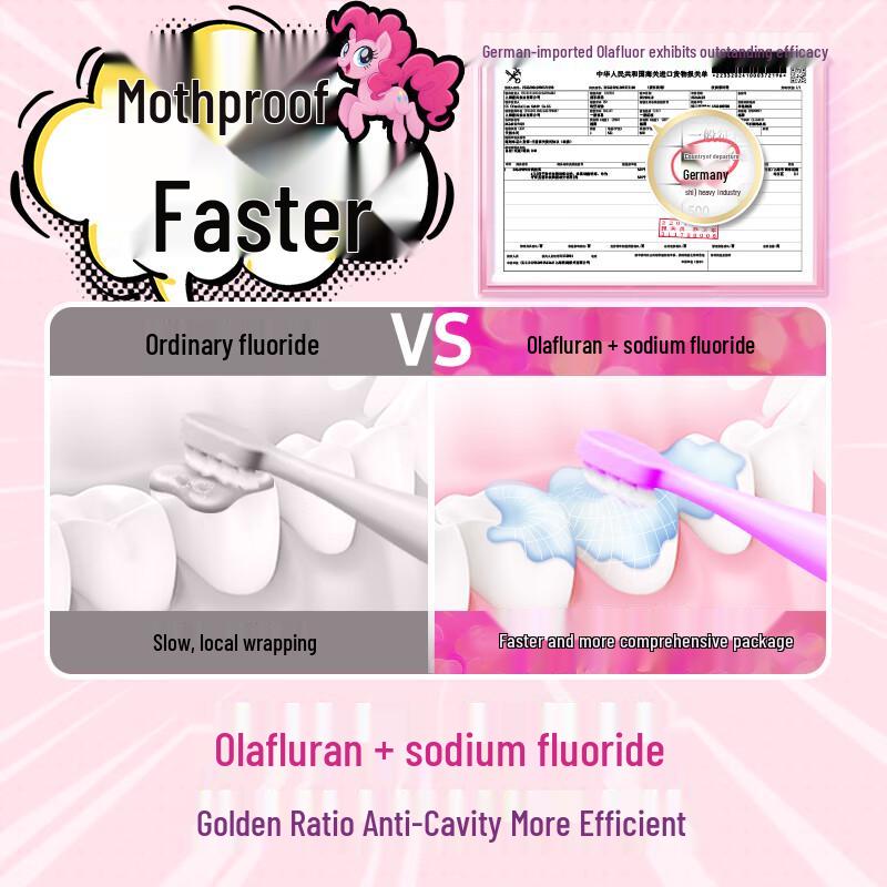 My Little Pony Children's Olafluor Toothpaste & Smart Insulated Bottle Set