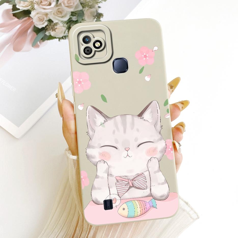Чехол для Infinix Smart HD 2021 X612B X612 Милый Кот Утка Мультяшная Обложка 6.1'' Мягкий ТПУ Чехол для Телефона Для Infinix Smart HD 2021 Оболочка