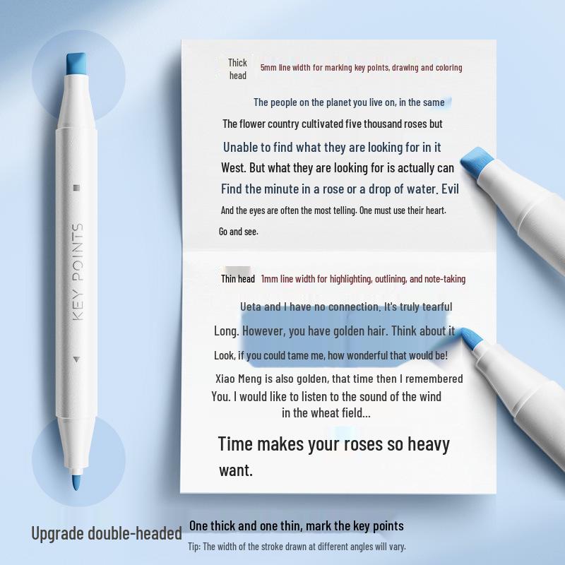 Enmi Оригинальный двухсторонний флуоресцентный маркер для студентов