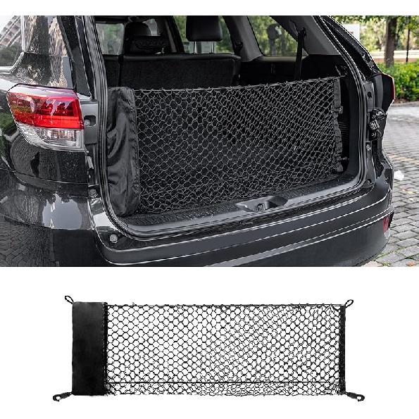Cargo Net Compatible with 2024 2025 2026 Toyota Tacoma Envelope Style Truck Storage Net Dense Mesh with Free Storage Bags for 2025 Tacoma Exterior