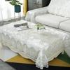 Tablecloth Embroidered White Golden Velvet Gold Luxury Table Dining Table Cover Table Cloth Flower Lace Tv Cabinet Dust Cover