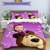 Friendship Between Bear Girl Print 3Pcs Bedding Setduvet Cover With 2 Bedropillowcase Home Birthday Gift