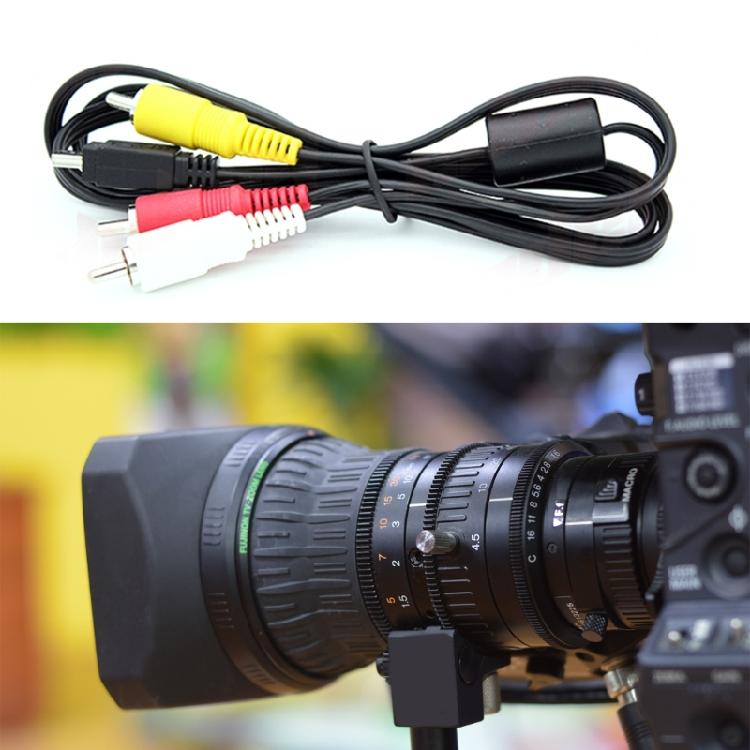 Мини USB на 3 RCA Кабель для EOS 1D, 1D X, Камер Передача Аудио Видео
