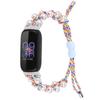 Для Fitbit Inspire 3 Жемчужный Декор Регулируемый Плетеный Веревочный Наручный Ремешок Стильный Ремешок для Смарт-часов