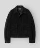 Куртка-бомбер Indust Crop из замши_Черный