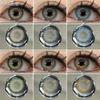 Eyeshare 1 пара серых зрачков для глаз, корейские коричневые контактные линзы, натуральные мягкие линзы, ежегодное использование, косметика