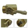 34 Inch Brass Shutoff Valve with Screw Male Connector for Leak Prevention