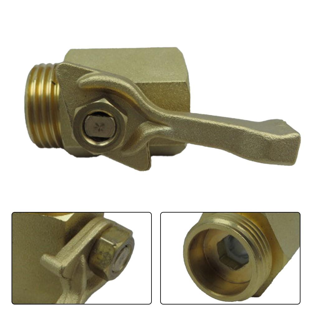 34 Inch Brass Shutoff Valve with Screw Male Connector for Leak Prevention