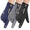 Unisex Windproofs Fishing Hunting Cycling Gloves Winter Warm Touch Screen Zip Cycling Skiing Gloves