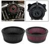 High Flow Reusable Motorcycle Air Filter Intake Cleaner Round Tall Fit for Harley Touring FXDLS Softail Sportster