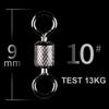 Rings Stainless Steel Ball Bearing Swivel Fishing Swivels Fishing Hook Connector Rolling Swivel