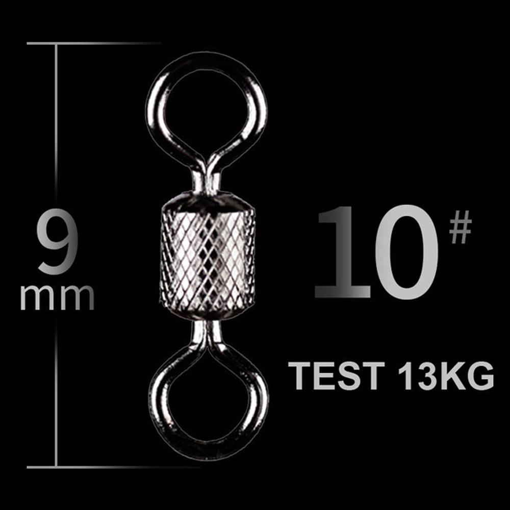 Rings Stainless Steel Ball Bearing Swivel Fishing Swivels Fishing Hook Connector Rolling Swivel