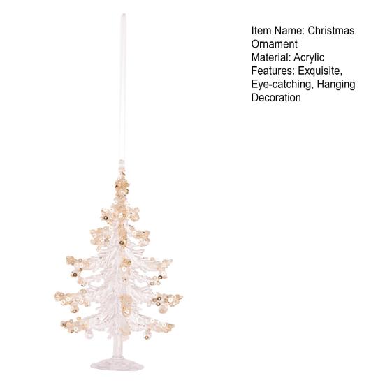 Акриловые Рождественские Украшения Снежинка Дерево Лось Бабочка Балерина Подвесные