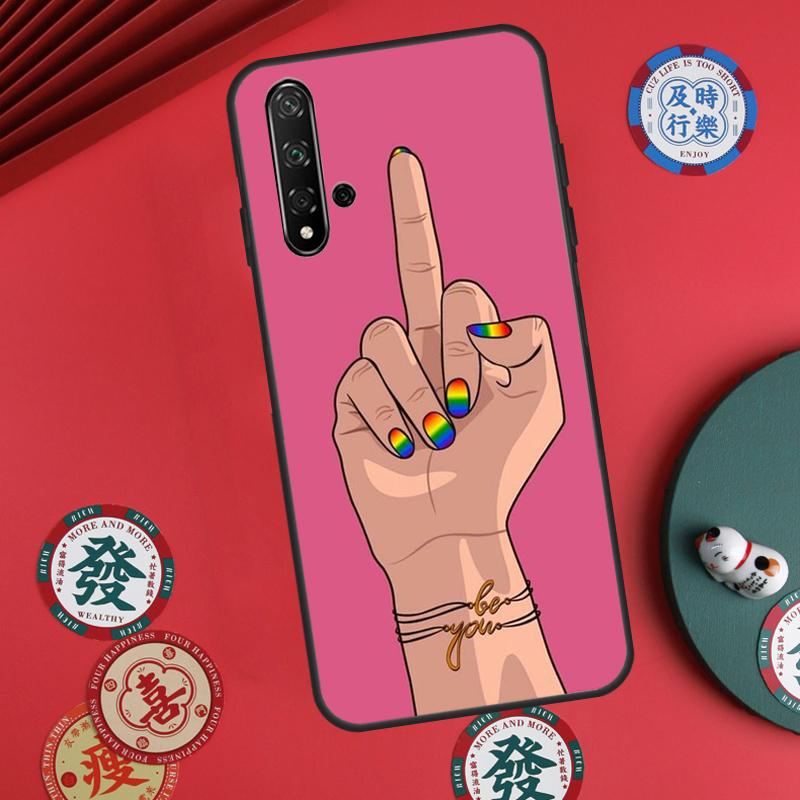 Чехол для Huawei Nova 11i 8i 12i 12s 9 10 SE Y60 Y70 Y90 Y72 Y73 Y61 Y91 P60 Pro P30 P40 Lite - Радужный Прайд ЛГБТ Геи Лесбиянки