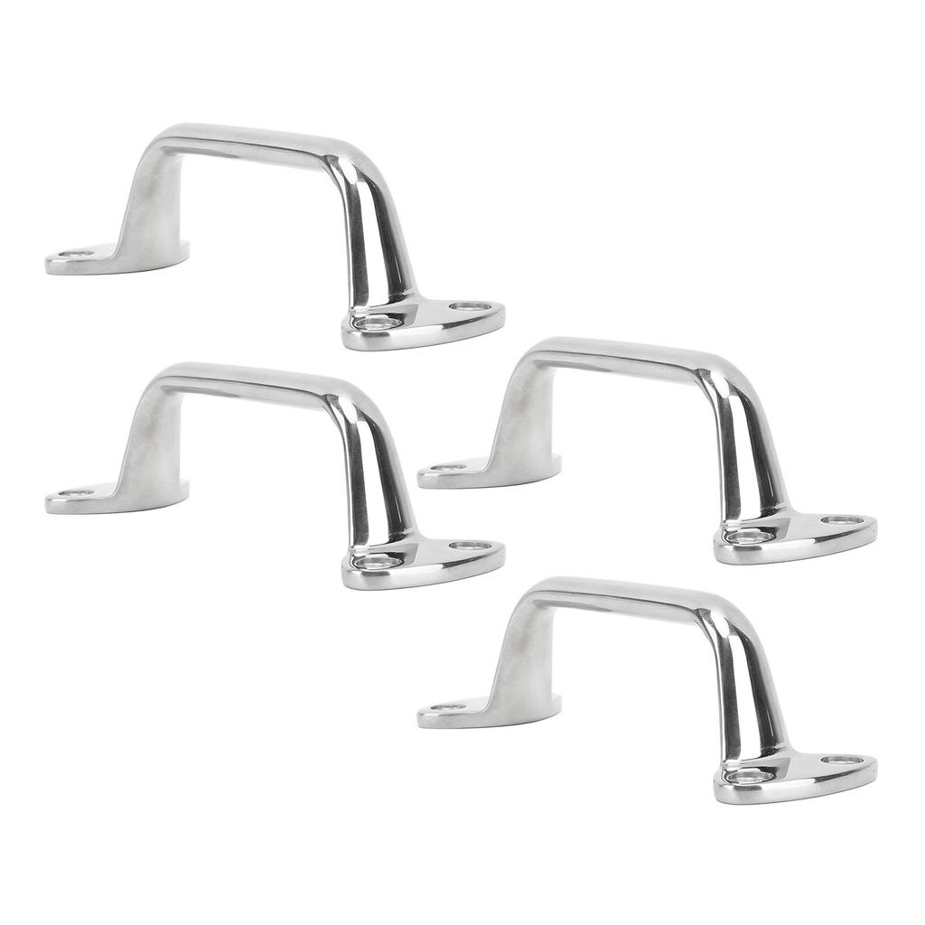 Boat Door Grab Handle 316 Stainless Steel Marine Large Cleat Door Grab Handle Handrail for Yachts Inflatable Yachts