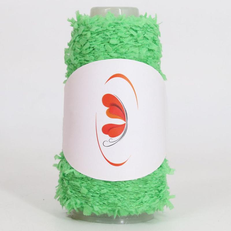 50G Rainbow Butterfly Paper Yarn Colorful Fancy Blend Partner Thread Hand Knitting Summer Baby Scarf Hat Doll Sweater Supplies