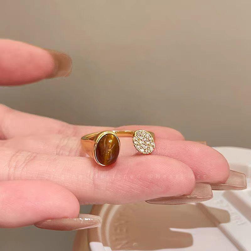 Кольцо из сплава Maillard Serpentine Tiger'S Eye, женское, уникальный дизайн, ретро, высокое качество, легкая роскошь, кольцо на указательный палец