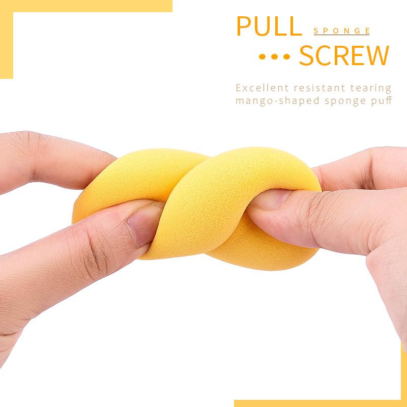 1Pcs Makeup Sponges Mango Shape Soft Beauty Powder Eggs Foundation Concealer Dry Wet Use Tools Cosmetic Cream Applicator