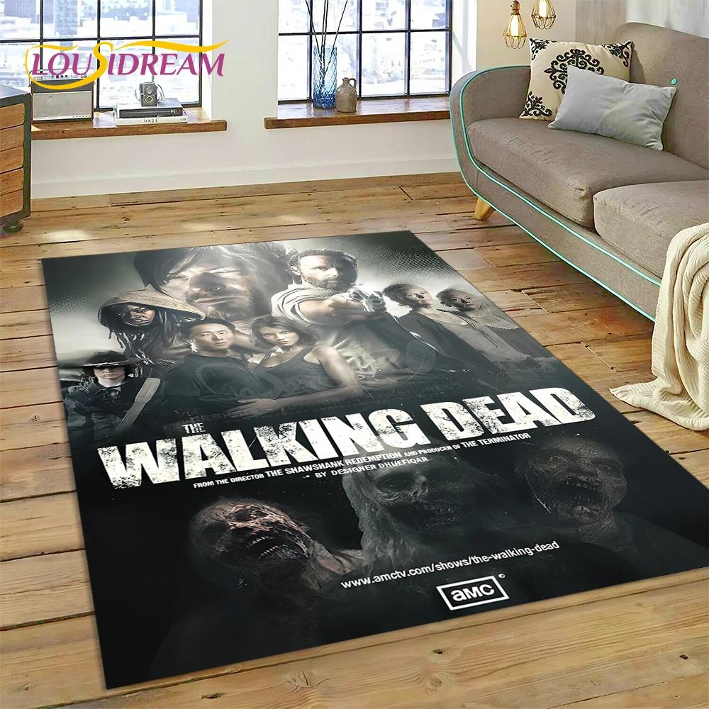 3D Ходячие мертвецы Линкольн TWD ТВ Ковер Ковер для гостиной Спальни Домашний декор, Напольный коврик Нескользящее украшение для дивана Придверный коврик