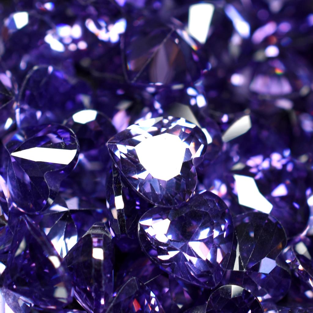 Natural Purple Sapphire Loose Gemstone 51 pcs Lot Heart Shape 6x6 Size September Birthday Birthstone