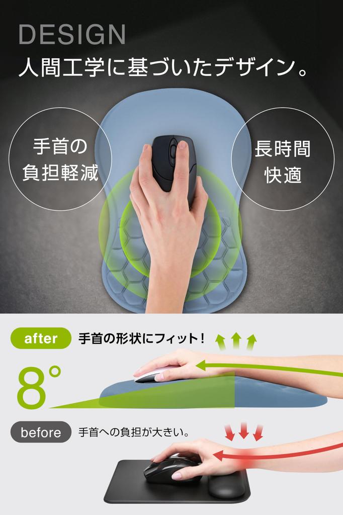 REDCANAL коврик для мыши Поддержка запястья Подставка для запястья Интегрированная поддержка боли в запястье Пена с эффектом памяти Легкий игровой подлокотник Офисный кабинет Унисекс Простой Мягкий Большой