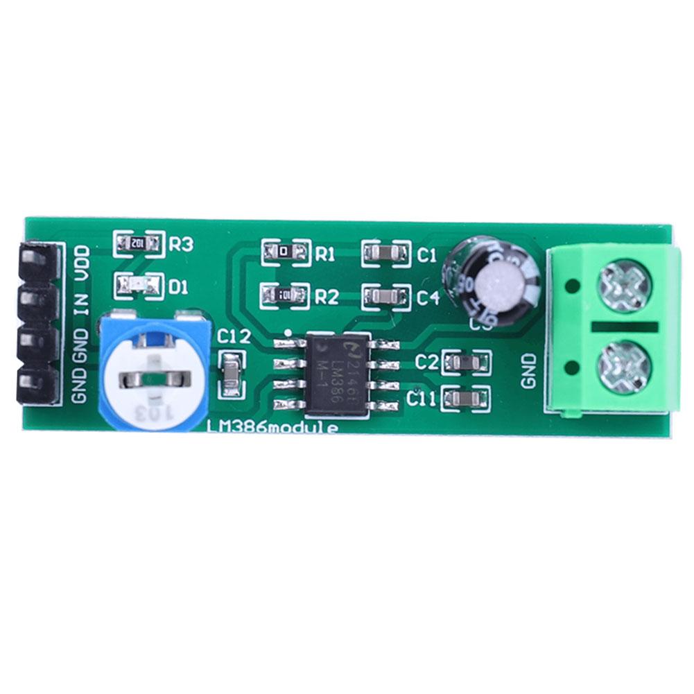 LM386 Digital Mono Amplifier Module 200 Times Gain Single Channel Amplifier Board 10K Adjustable for Speaker Electronic DIY Kit