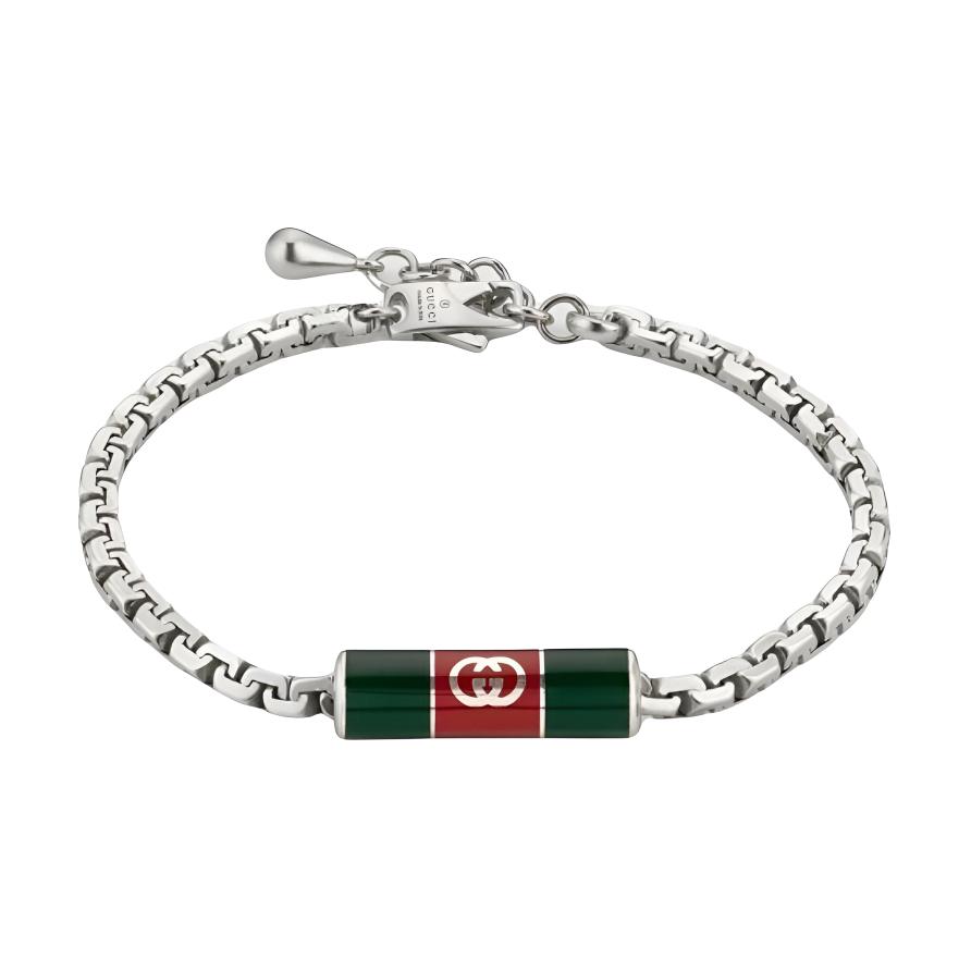 Gucci Personalized Design 925 Silver Enamel Bracelet Unisex bracelet 853846J89L0