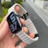 Магнитная пряжка Ремешок для Apple Watch Band Ultra 2 49 мм 45 мм 44 40 мм 41 38 42 мм Силиконовый браслет IWatch Series 10 9 8 7 6 se 3