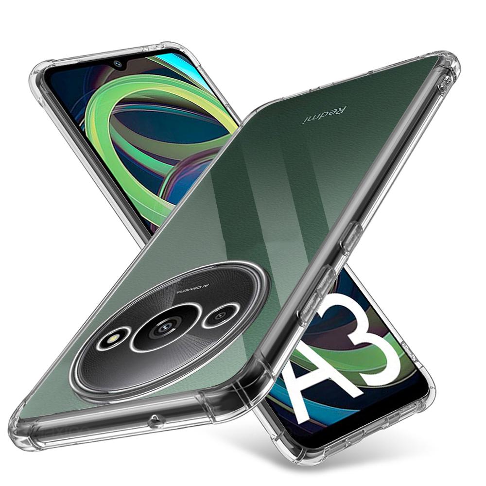 Супер противоударный мягкий прозрачный чехол для телефона Redmi A3 с подушкой безопасности, прозрачный чехол из ТПУ для Redmi A3 4G 2024