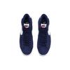 Nike Блейзер Винтаж Замша Нескользящие Легкие Полувысокие Кеды для Скейтборда Женские Кроссовки Темно-синий Белый AV9376-400