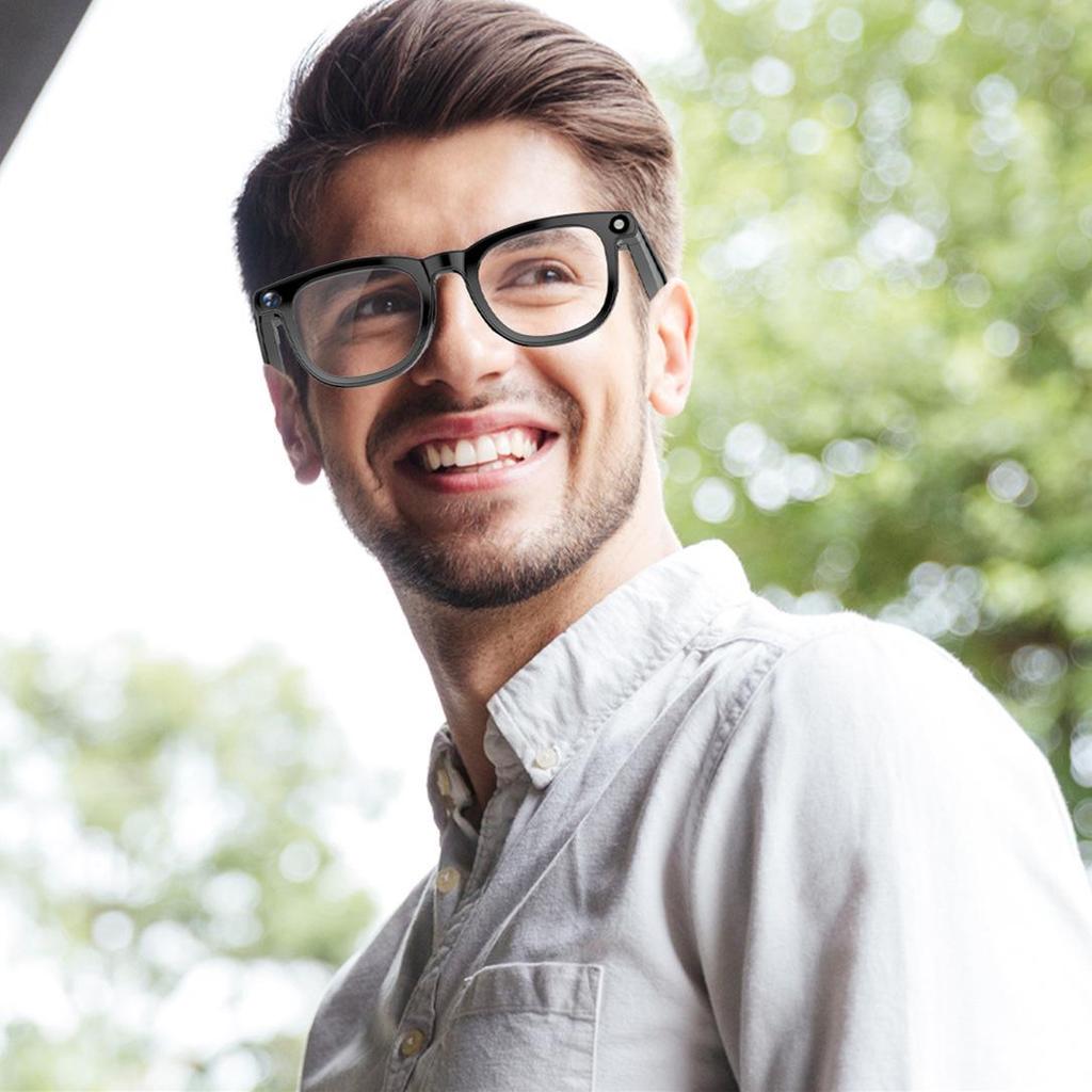 CY01 Smart Glasses: 800W Pixel Camera, AI Translation, Video/Meeting Recording, Object Recognition, Calls, Bluetooth Connectivity.