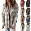 Women Button Down Denim Shirts Casual Long Sleeve V Neck Chambray Blouse Top
