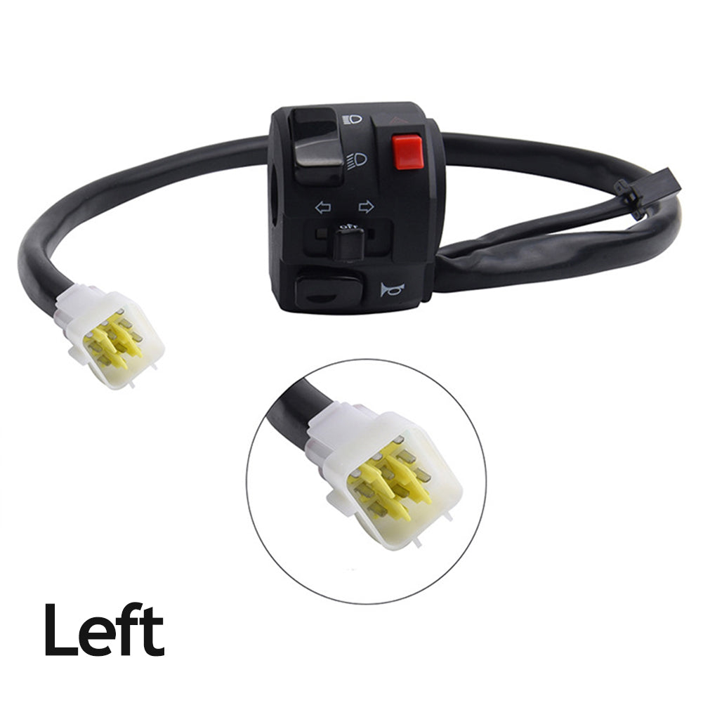 7/8" 22mm Motorcycle Switches Motorbike Horn Button Turn Signal Electric Fog Lamp Light Start Handlebar Controller Switch