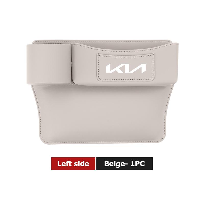 LQFH2 For KIA Car Door Side Seat Gap Storage Box Cup Holder Interior Accessories Rio K5 K2 Sportage Ceed Sorento Picanto Stinger Soul