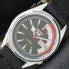 REFURBISHED VINTAGE SEIKO 5 AUTOMATIC 6309A JAPAN MENS BLACK WATCH A441143-4 Sk-a441143