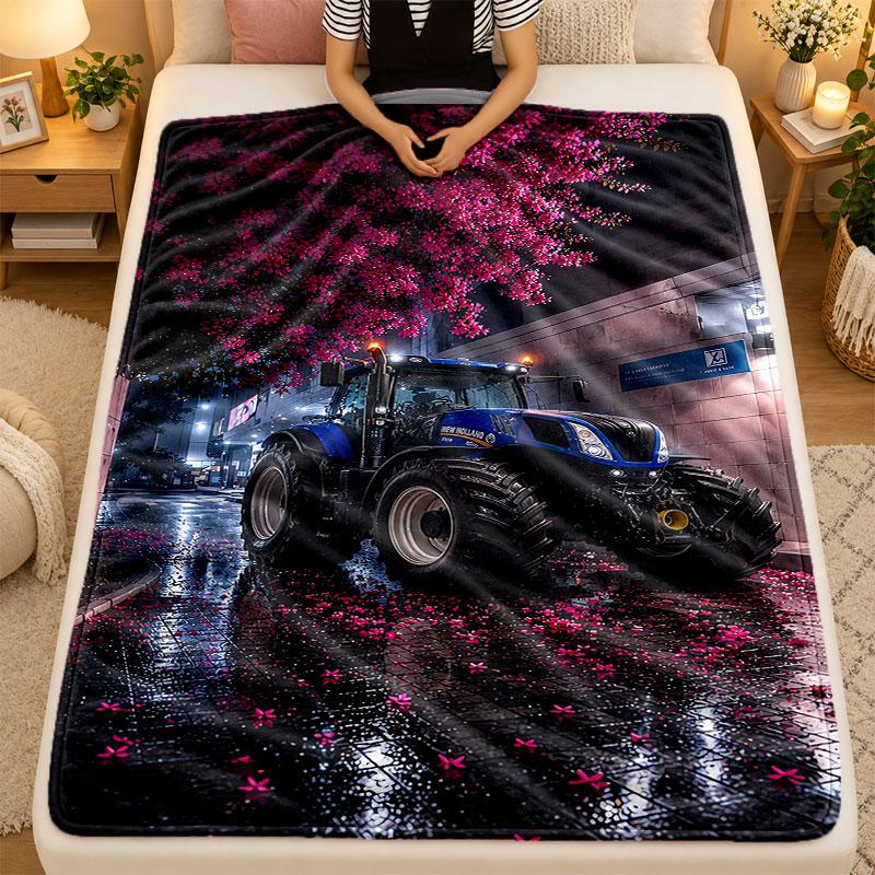 Flannel BlanketNew Holland Warm Soft Throw Blanket for Indoor Sofa Bed Living Room Use