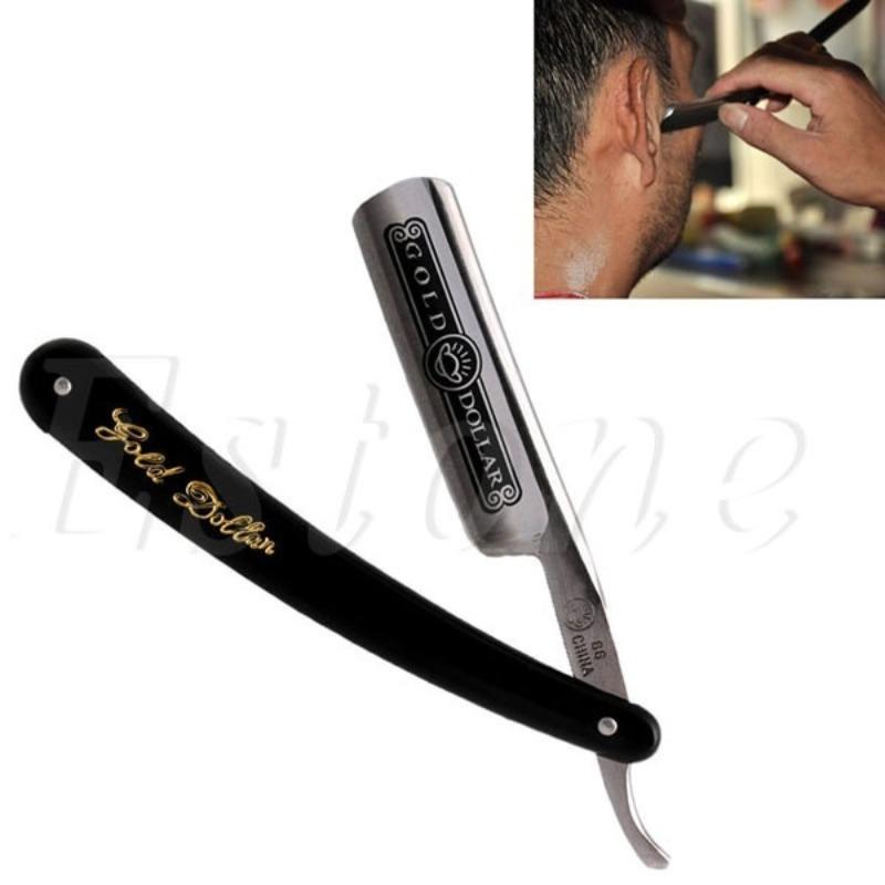 Gold Dollar 66 Shaving Straight Razor Classic Manual Barber Razors Kit Folding Knife Sharpened Preliminary