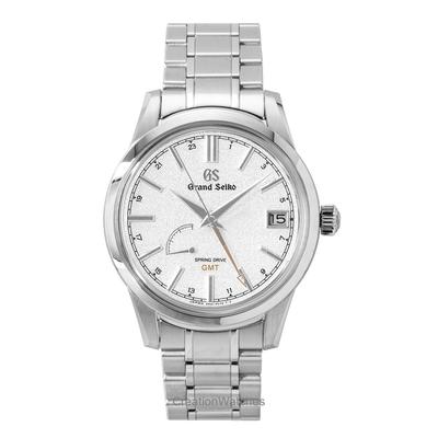Elegance GMT Нержавеющая сталь Серебристый циферблат Автоматический SBGE269G 100М Мужские часы