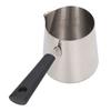 Coffee Milk Frothing Pitcher Cup 304 Stainless Steel Long Handle Milk Pitcher Pointed Tip Latte Frothing Cup with Scale
