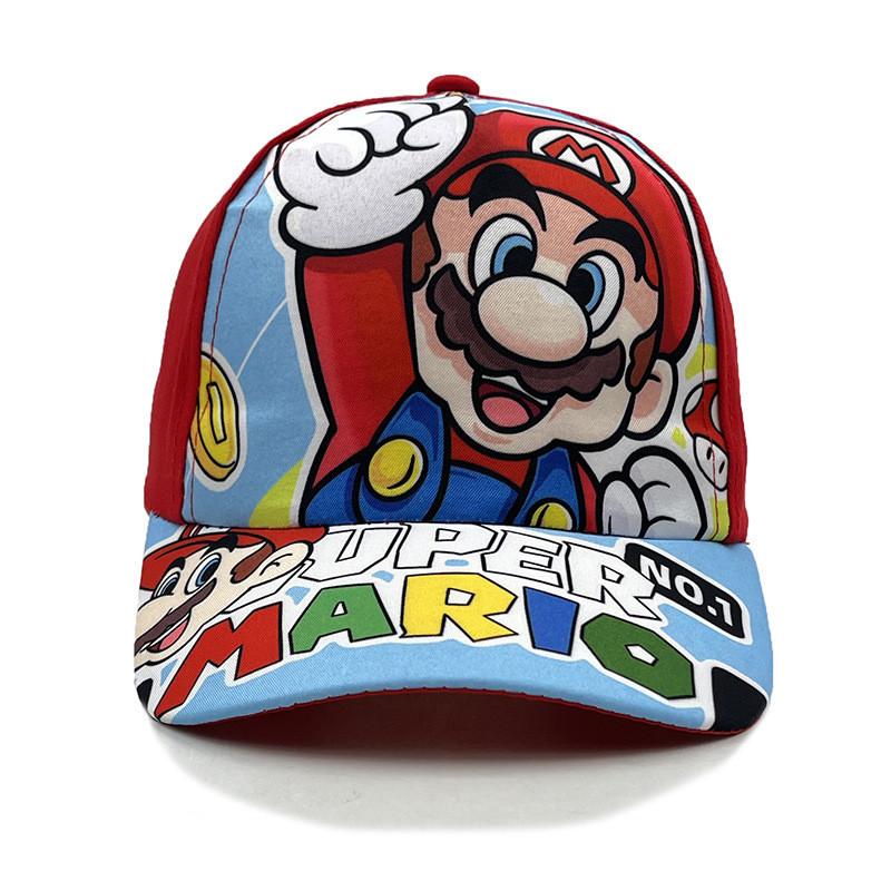 Детская бейсболка Bros Mario Super Pattern из дышащего хлопка для лета
