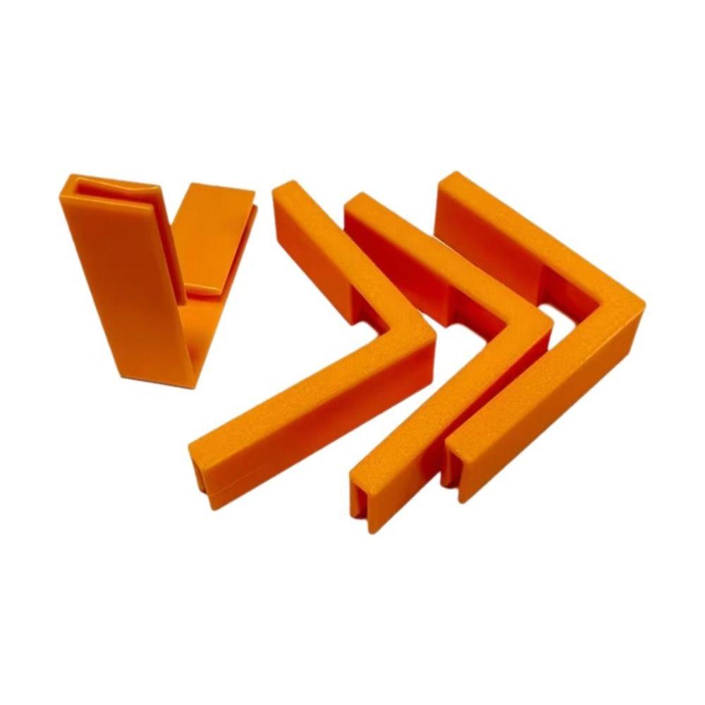 4Pcs Rigid Plastic Cardboard Corner Clips Reusable Corner Reinforcement Clips Storage Bucket Making