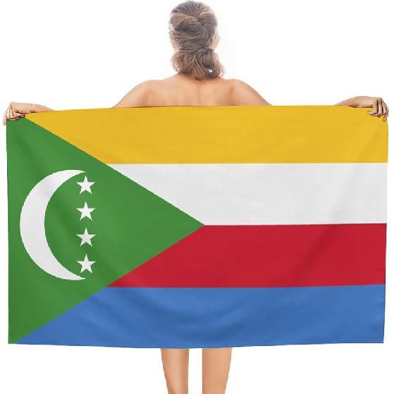 Пляжное полотенце с кубинским флагом, Очень мягкое ультратонкое впитывающее пляжное полотенце большого размера для путешествий, Быстросохнущее двухстороннее махровое полотенце для мужчин