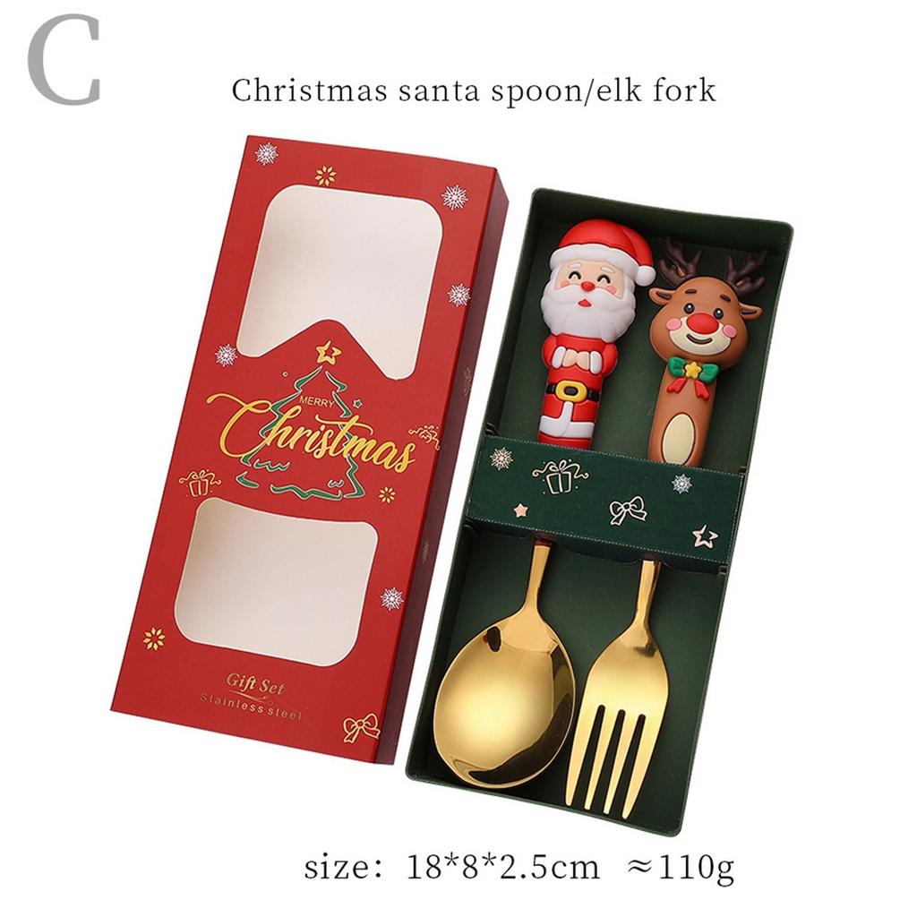 Рождественский набор ложки и вилки