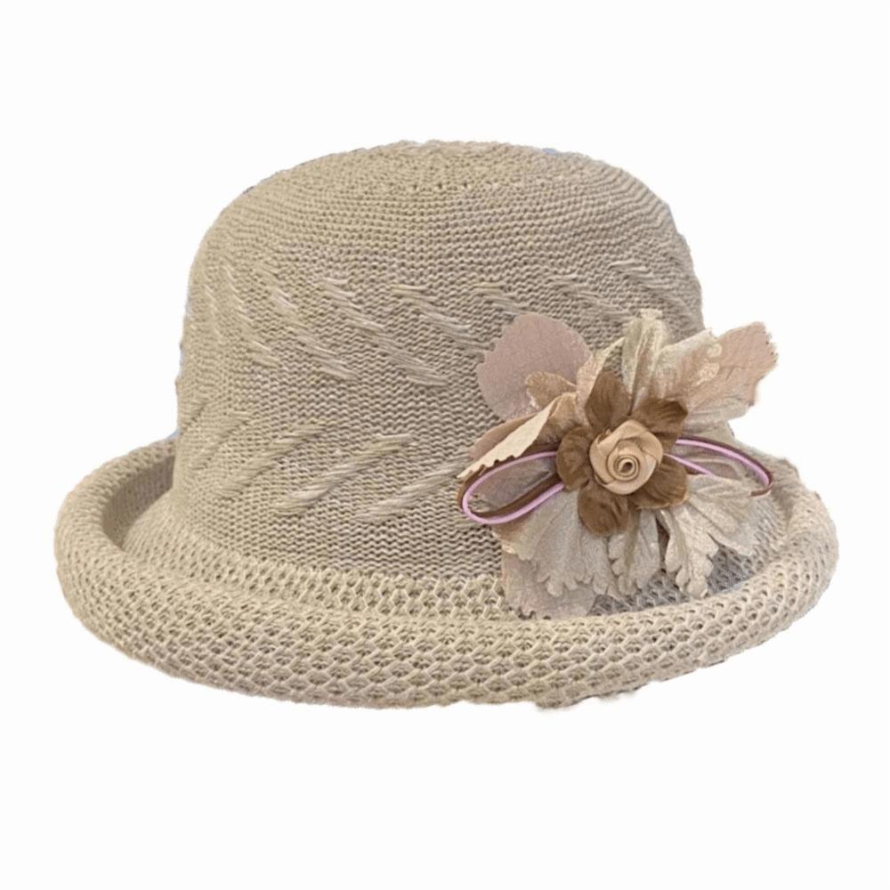 with Butterfly Knot Flower Straw Bucket Hats Dome Wedding Fascinator Hat Sunshade Cap Traveling