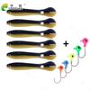 6pcs Silicone Soft Bait 10cm 6g Wobbler for Bass/Pike Crankbaits Fishing Artificial Swimbait Moving Bait For Fish
