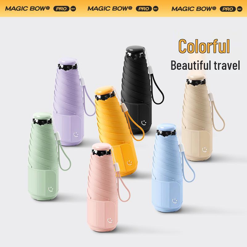 Мини Ультралегкие Капсульные Зонты: Женский солнцезащитный крем и защита от УФ-лучей с индивидуальной рекламой.