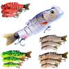 Fishing Lures for Bass Trout  Muskie 6 Jointed Swimbaits  Bionic Swimming Bait Freshwater Saltwater Crankbait Lifelike Fish